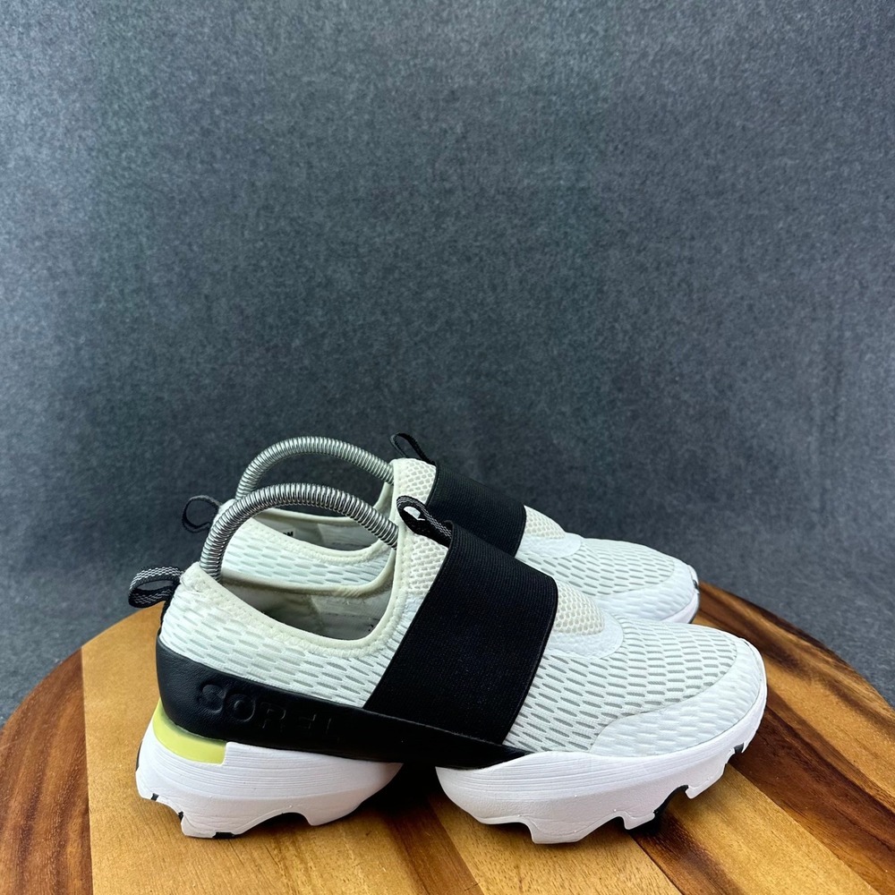 Sorel Kinetic Impact Strap Womens Size 9 White Running Slip-On Shoes Sneakers